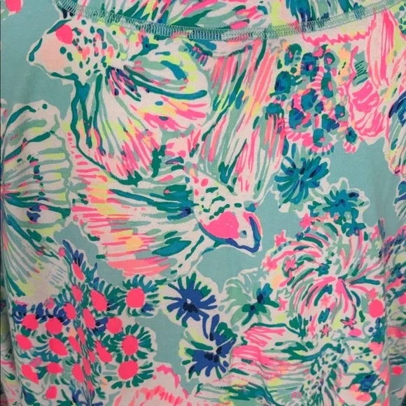 Lilly Pulitzer UPF 50+ Justina Tunic in Gypsea Serene Blue Size XL - Picture 7 of 10